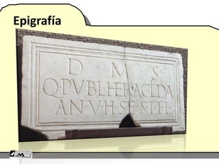 Epigrafía
 