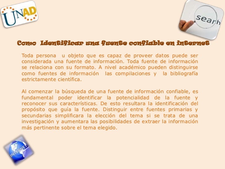 Fuentes Confiables en