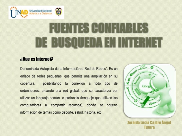 Fuentes confiables Zoraida Lucia Castro