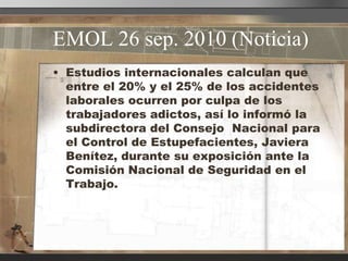 Manipulación de máquinas y herramientas peligrosas