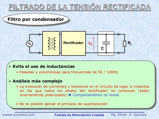 Fuentes de alimentacion lineales