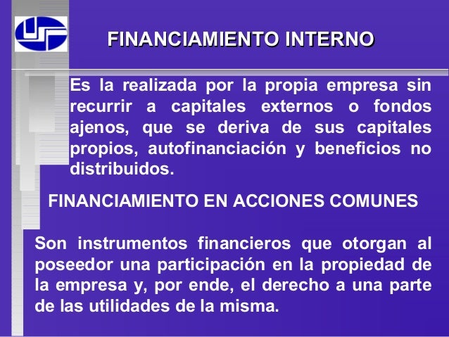 financiamiento interno y externo