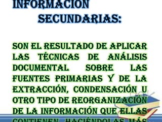 Fuentes de información