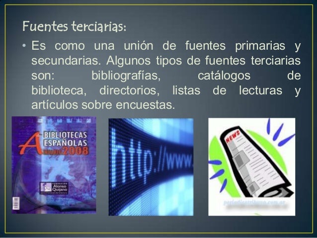 Fuentes de información
