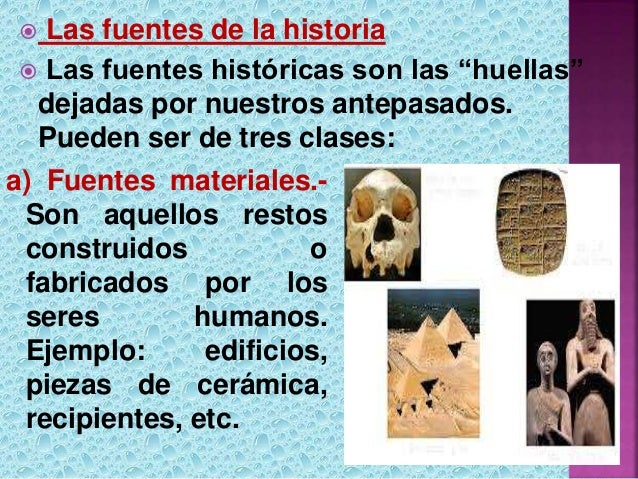 Fuentes de la historia