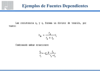 Ejemplos de Fuentes Dependientes
 