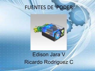 FUENTES DE  PODER Edison Jara V Ricardo Rodriguez C 