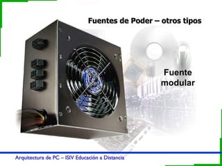 Fuentes de Poder – otros tipos Fuente modular 