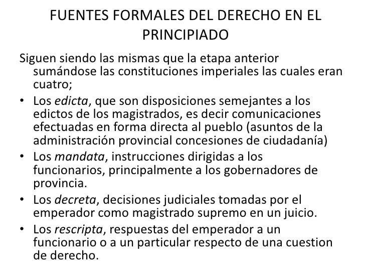 Fuentes formales del derecho en la republica