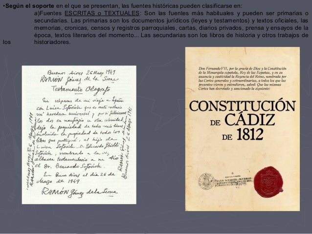 Fuentes históricas