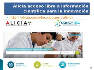  http://alicia.concytec.gob.pe/vufind/

Dra. Martha Jordan 30
 