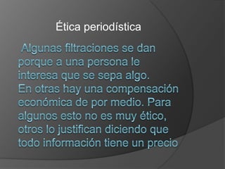 Ética periodística