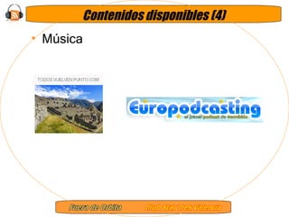 Música Contenidos disponibles (4) 