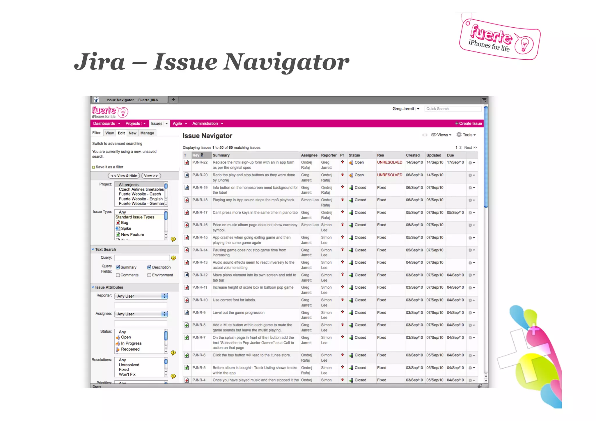 Jira – Issue Navigator
 