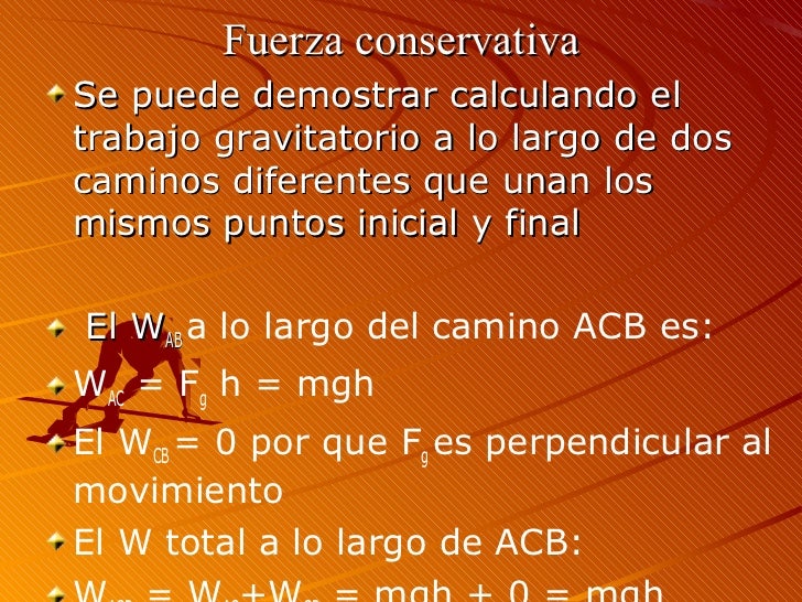 Fuerza conservativa
