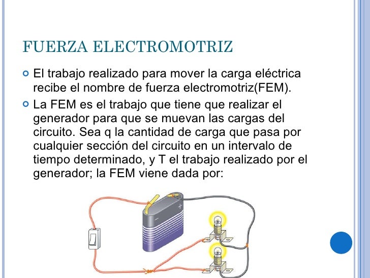 Resultado de imagen para que es fuerza electromotriz de un generador