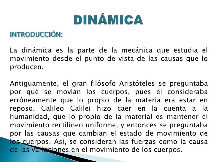 Dinámica Fuerzas...