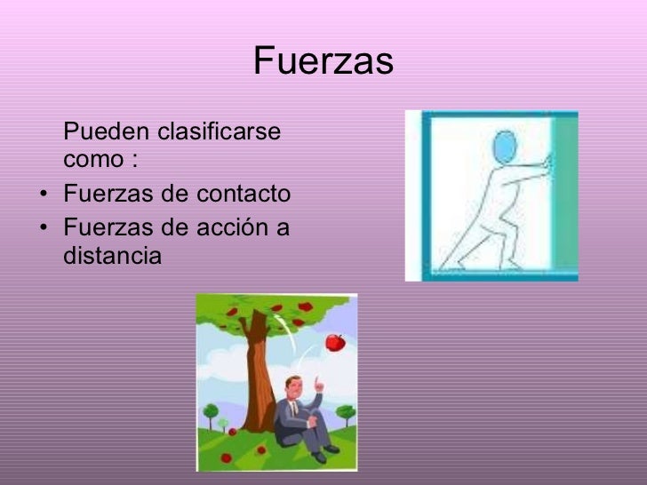 tipos de fuerzas en la naturaleza