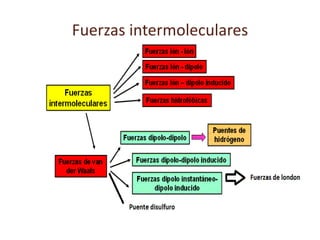 Fuerzas intermoleculares
 