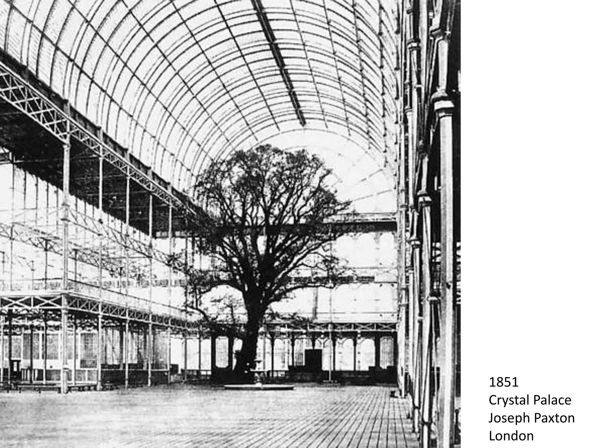 1851
Crystal Palace
Joseph Paxton
London
 