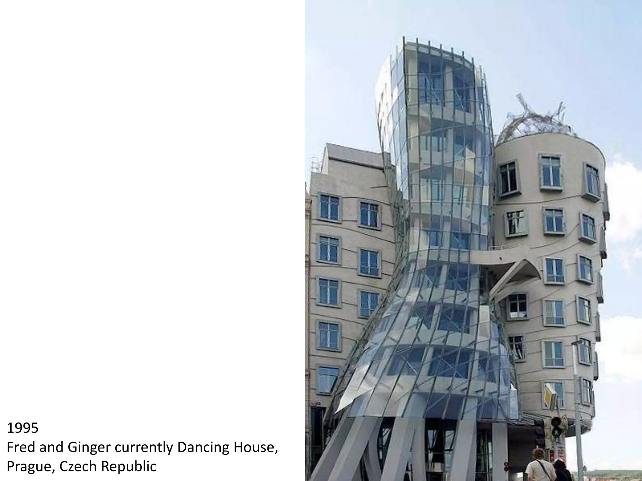 1995
Fred and Ginger currently Dancing House,
Prague, Czech Republic
 