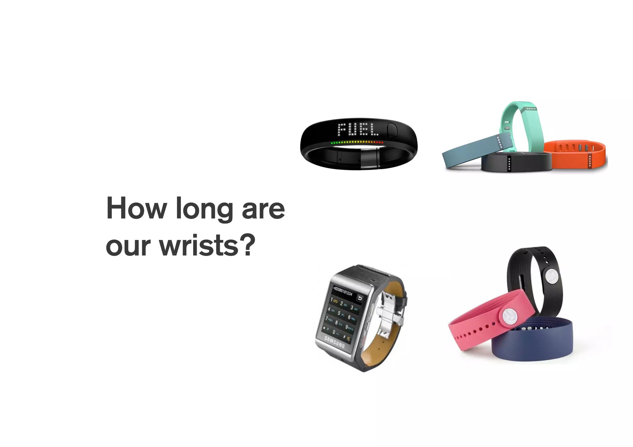 Wearable Where?
Visible
Concealed
Pendant
Undergarment strap
Chest pin
BFC
Belt
Pocket
Inside pocket or undergarment
Earring or on ear
Shirt collar
Upper arm of Sleeve
Tie or Shirt button
Wrist
Finger ring
Calf or Sock
On or in shoe
Hair
Gadi Amit, New Deal Design, PDI 2014
 