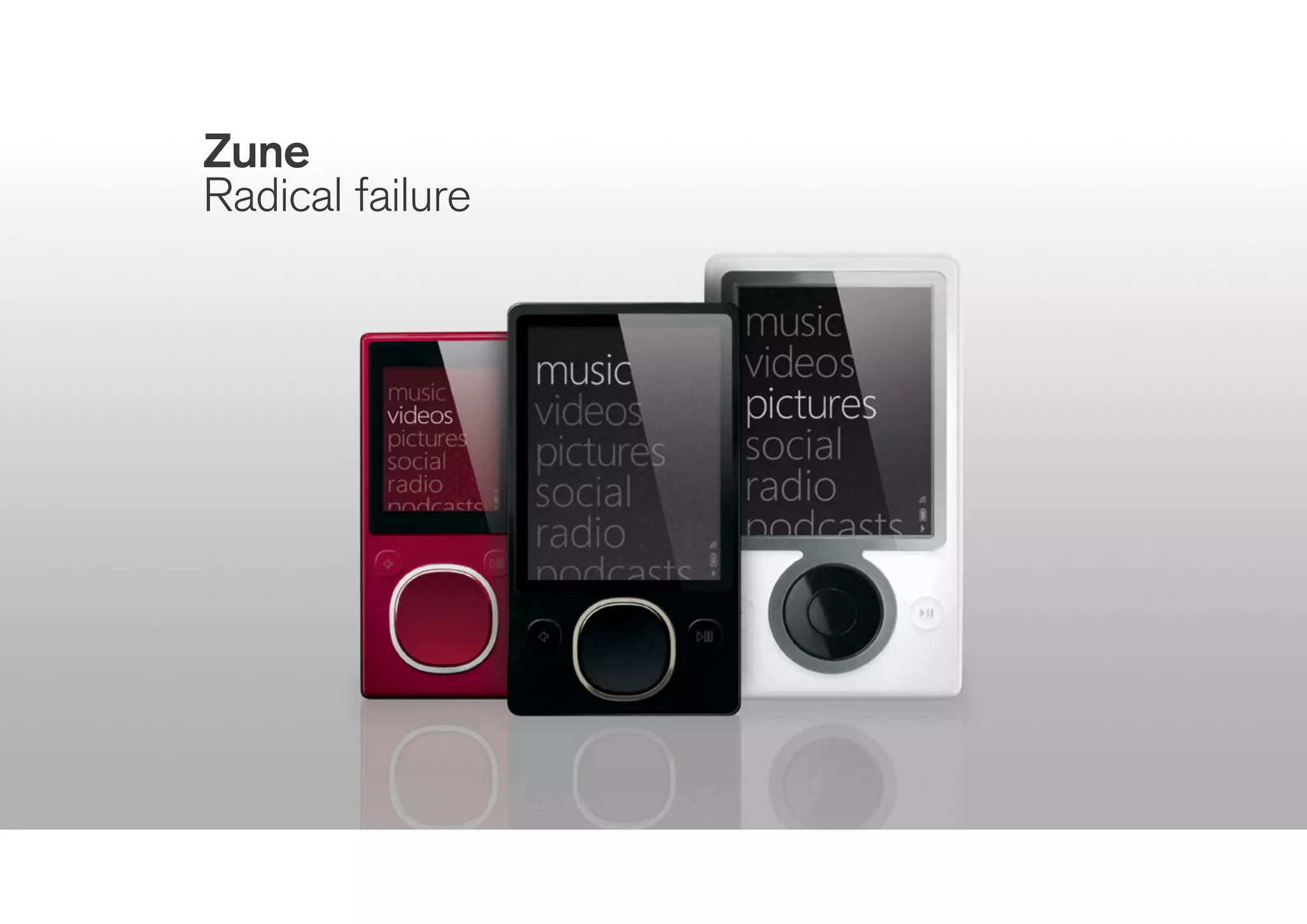 Windows 8
Radical failure
 