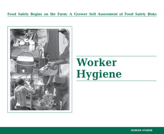 Food Safety Begins on the Farm: A Grower Self Assessment of Food Safety Risks
WORKER HYGIENE
Worker
Hygiene
 