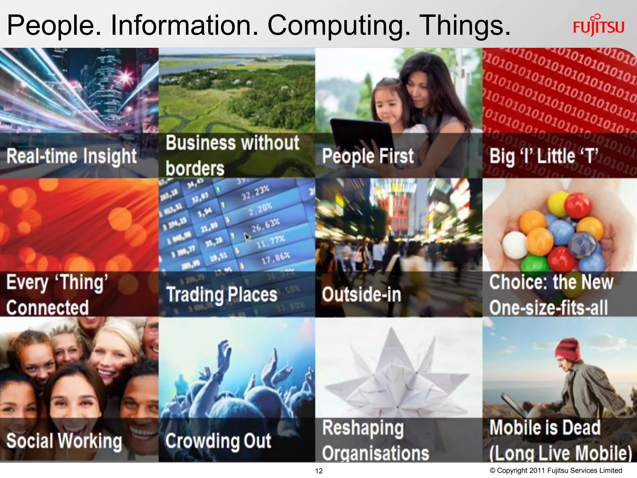 People. Information. Computing. Things.




                       12            © Copyright 2011 Fujitsu Services Limited
 