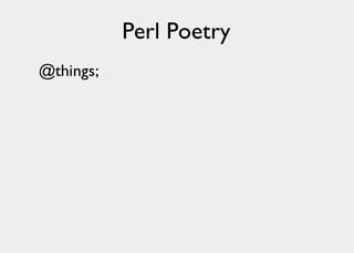 Lisp Poetry