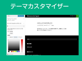 WP Total Hacks
よくあるカスタマイズを管理画面から
スタッフ・宮内隆行さんの作
 