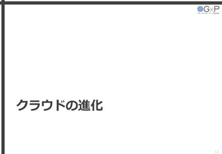 クラウドの進化
12
 