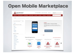 Open Mobile Marketplace
 