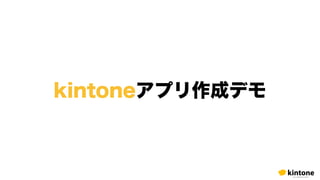 kintoneアプリ作成デモ
 