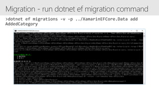 Xamarin with Entity Framework Core