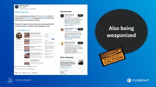 Sponsored by the U.S. Department of State
Bureau of Educational and Cultural Affairs
Also being
weaponized
 