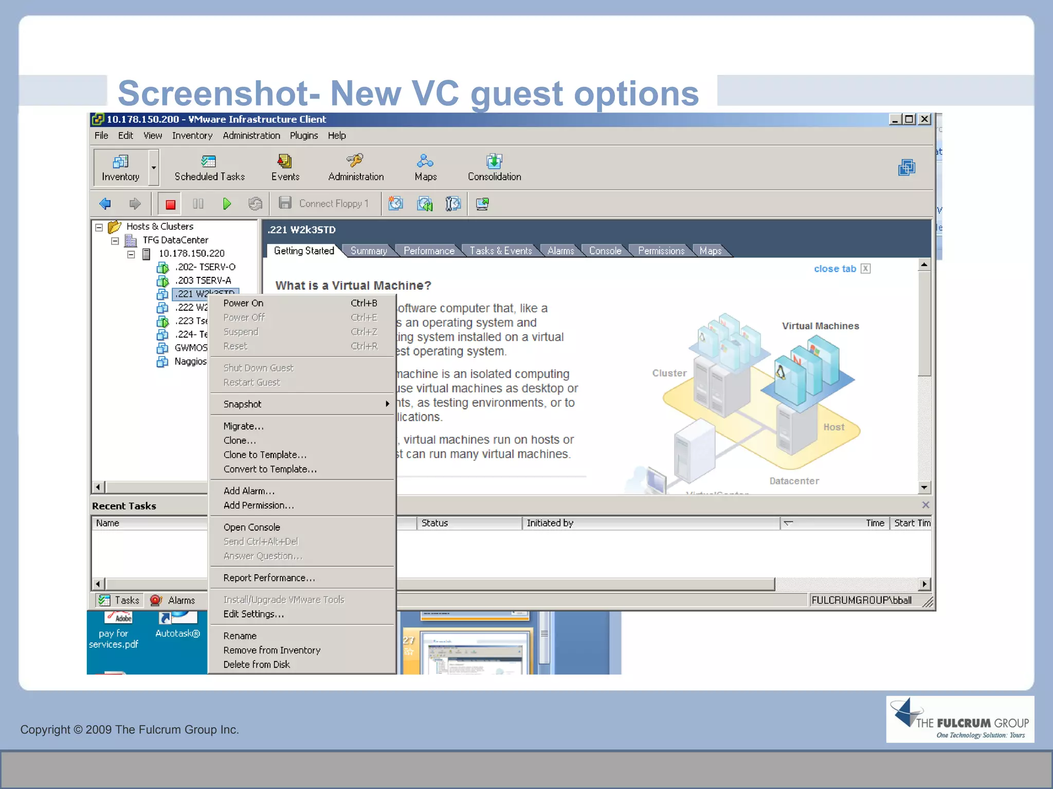 Screenshot- New VC guest options Copyright © 2009 The Fulcrum Group Inc. 