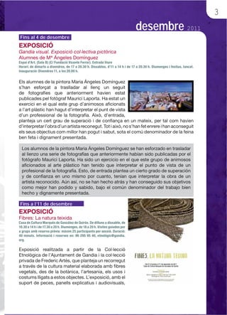3
                          desembre 2011
Fins al 4 de desembre




Fins a l’11 de desembre
 