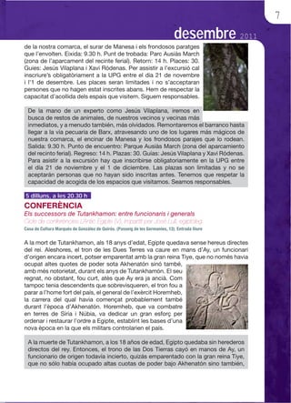 7
                           desembre 2011




5 dilluns, a les 20.30 h
 