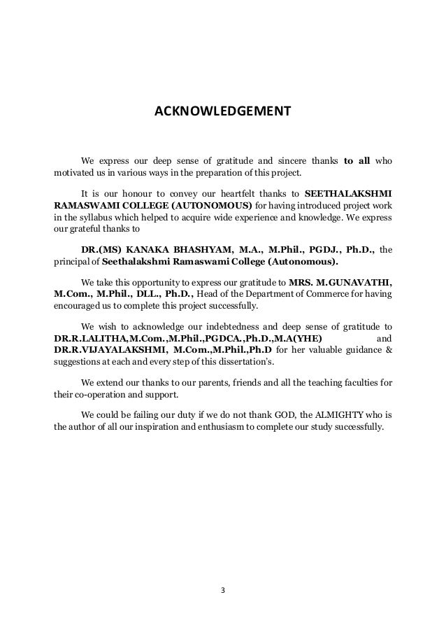 acknowledgement for dissertation project acknowledgement for dissertation project
