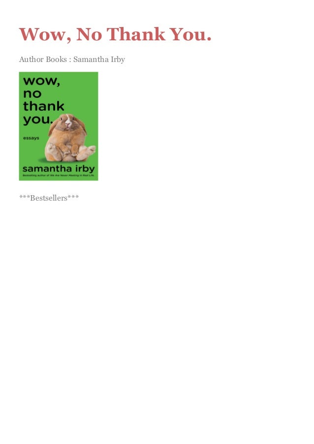 wow no thank you book wow no thank you book