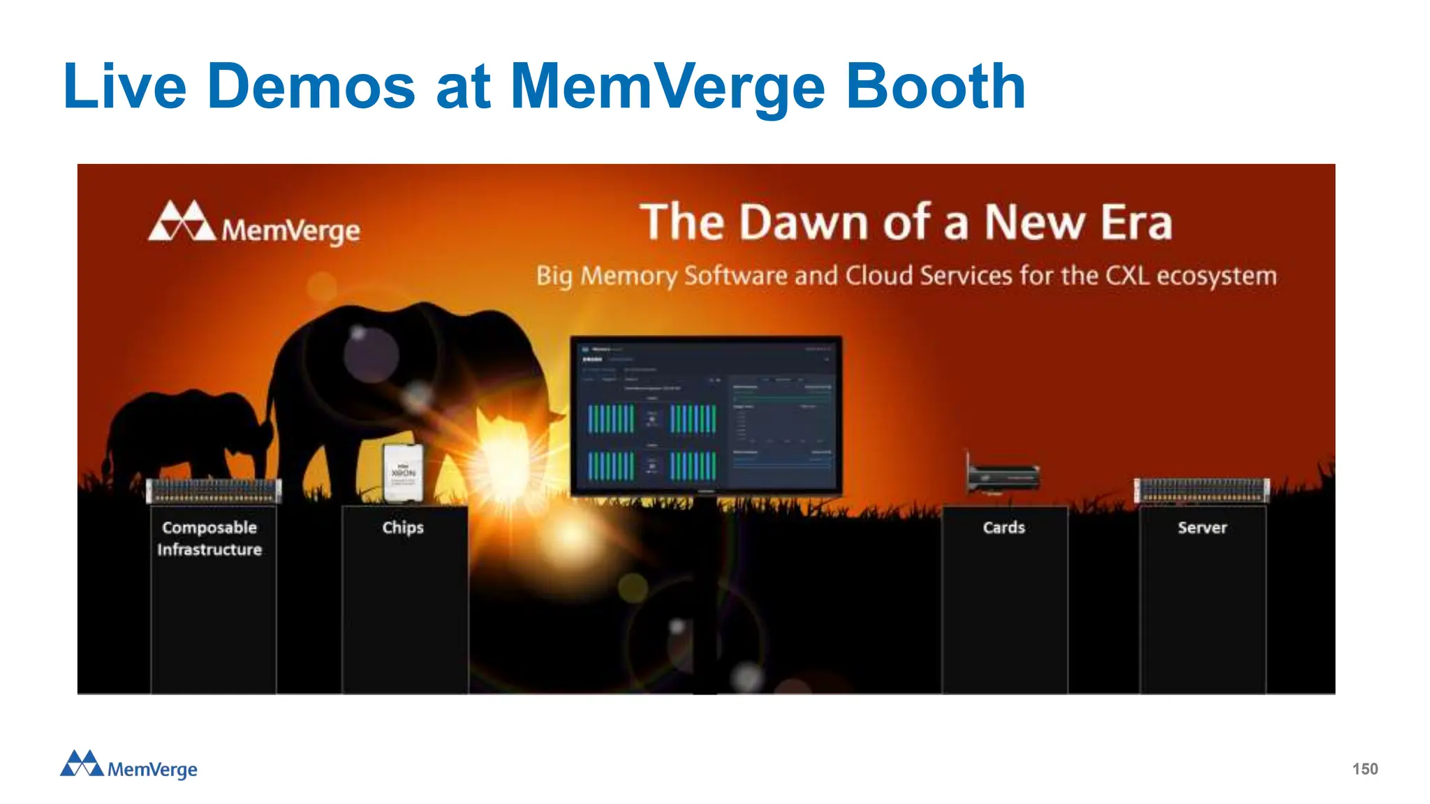 Live Demos at MemVerge Booth
150
 
