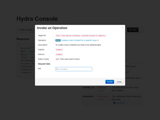 Full-on Hypermedia APIs with Hydra | PDF