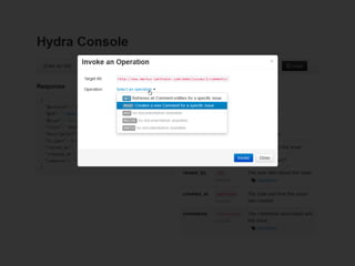Full-on Hypermedia APIs with Hydra
