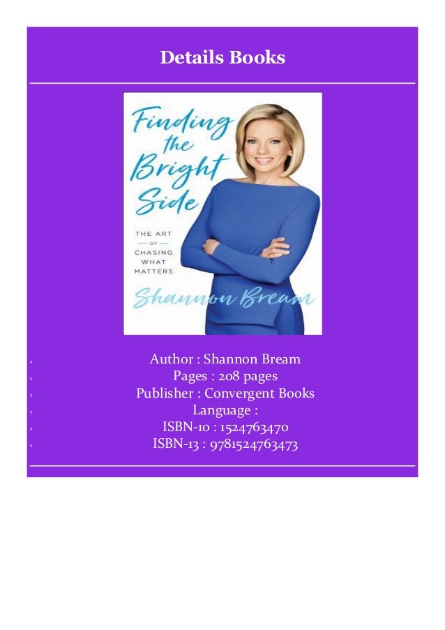 Full Online Finding The Bright Side The Art Of Chasing What Matters