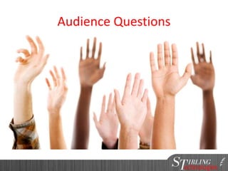 Audience Questions
 