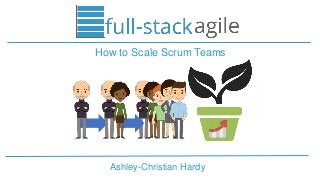 Ashley-Christian Hardy
How to Scale Scrum Teams
 