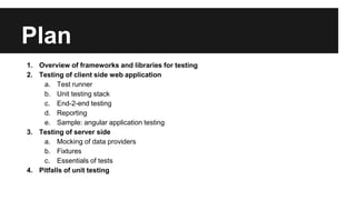 Full Stack Unit Testing | PPTX