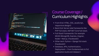 Full Stack Web Development Online Course – Learn Frontend & Backend ...