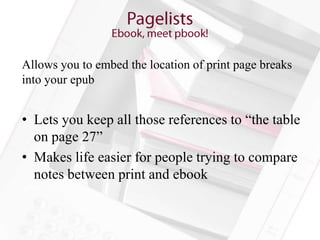 You can always include the pagelist; it doesn’t hurt anything


• You’ll still have to check your content for page
  refer...